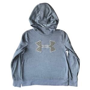 Under Armour ColdGear Women Long Sleeve Turtleneck Hooded Sweatshirt size M,blue